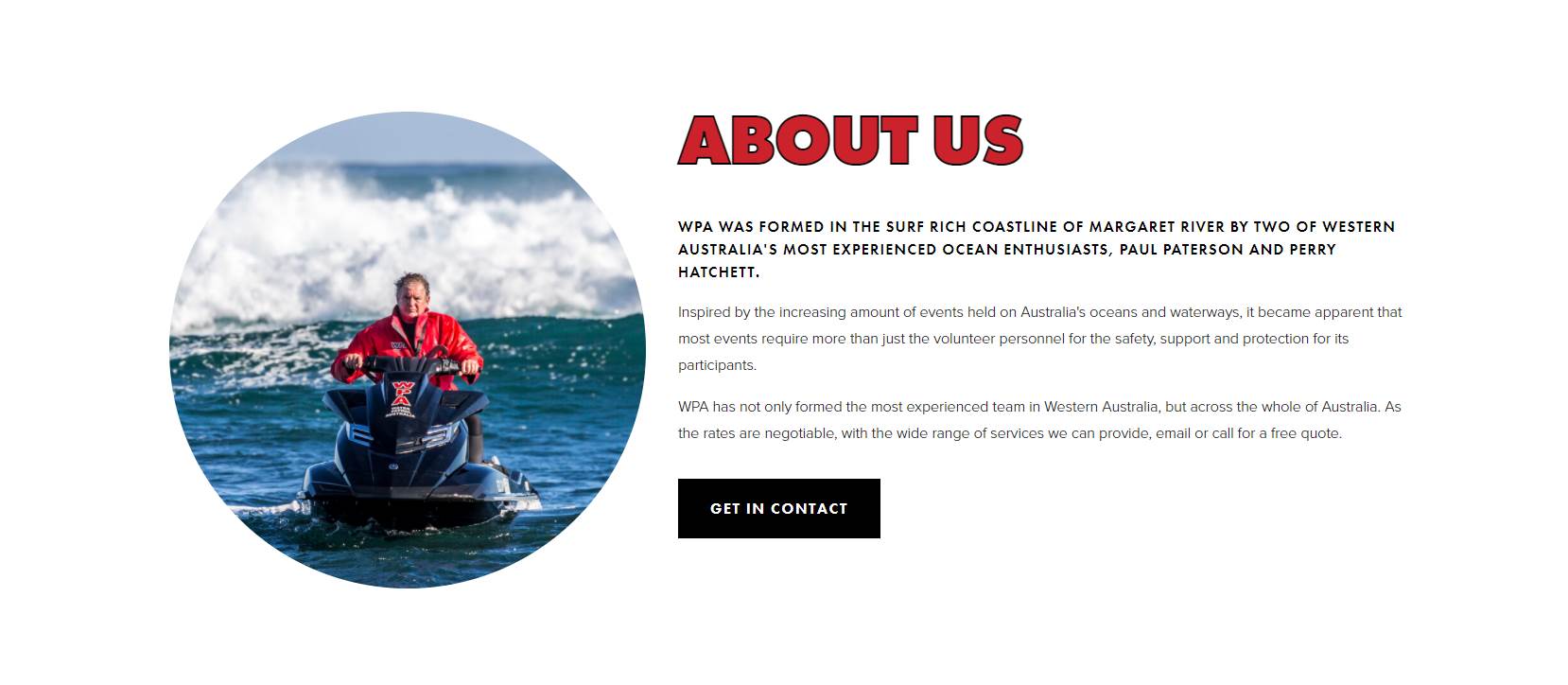 WATER PATROL AUSTRALIA WPA LOGO AND ABOUT