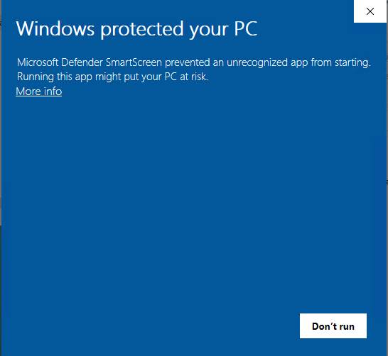 Defender message
