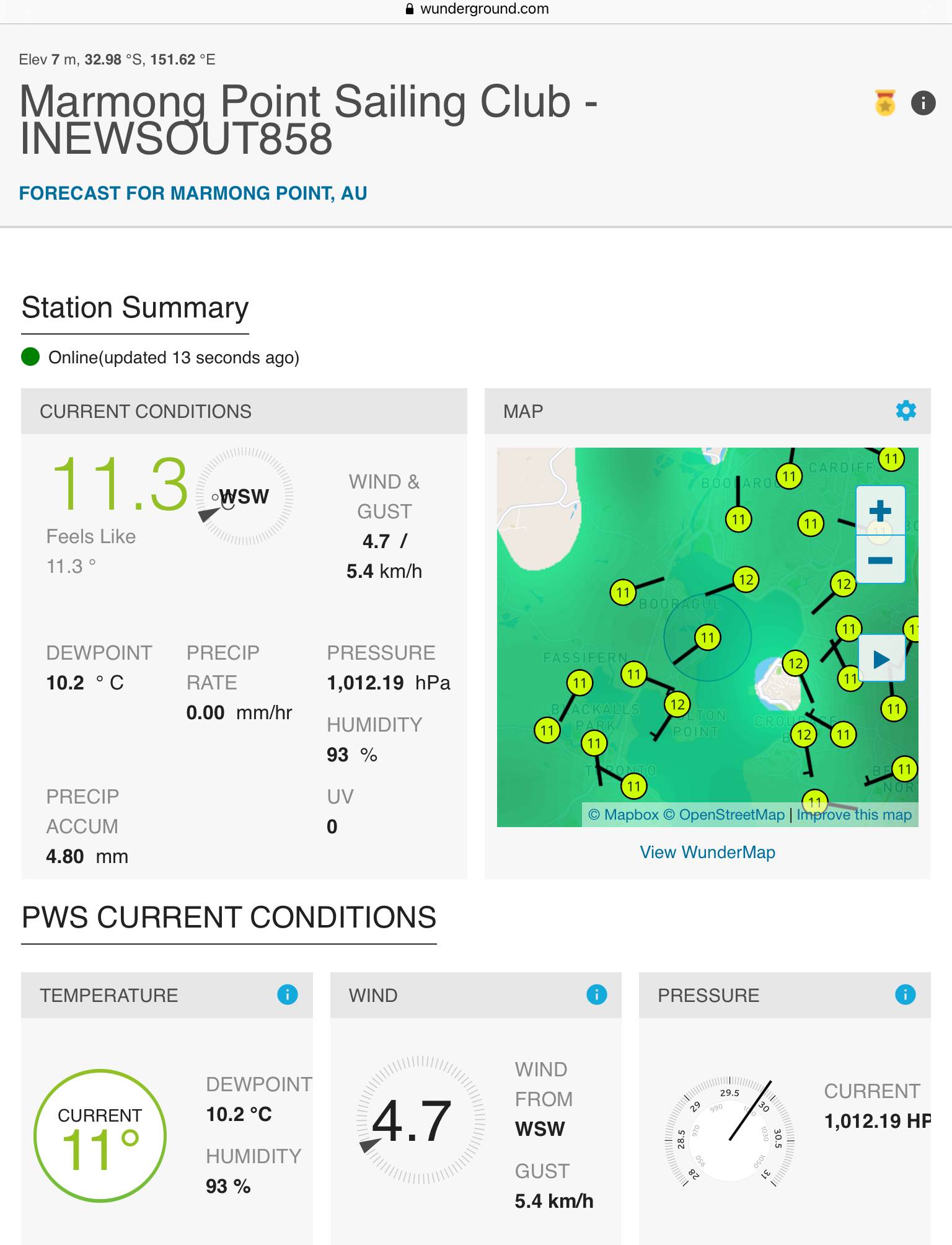 Weather info