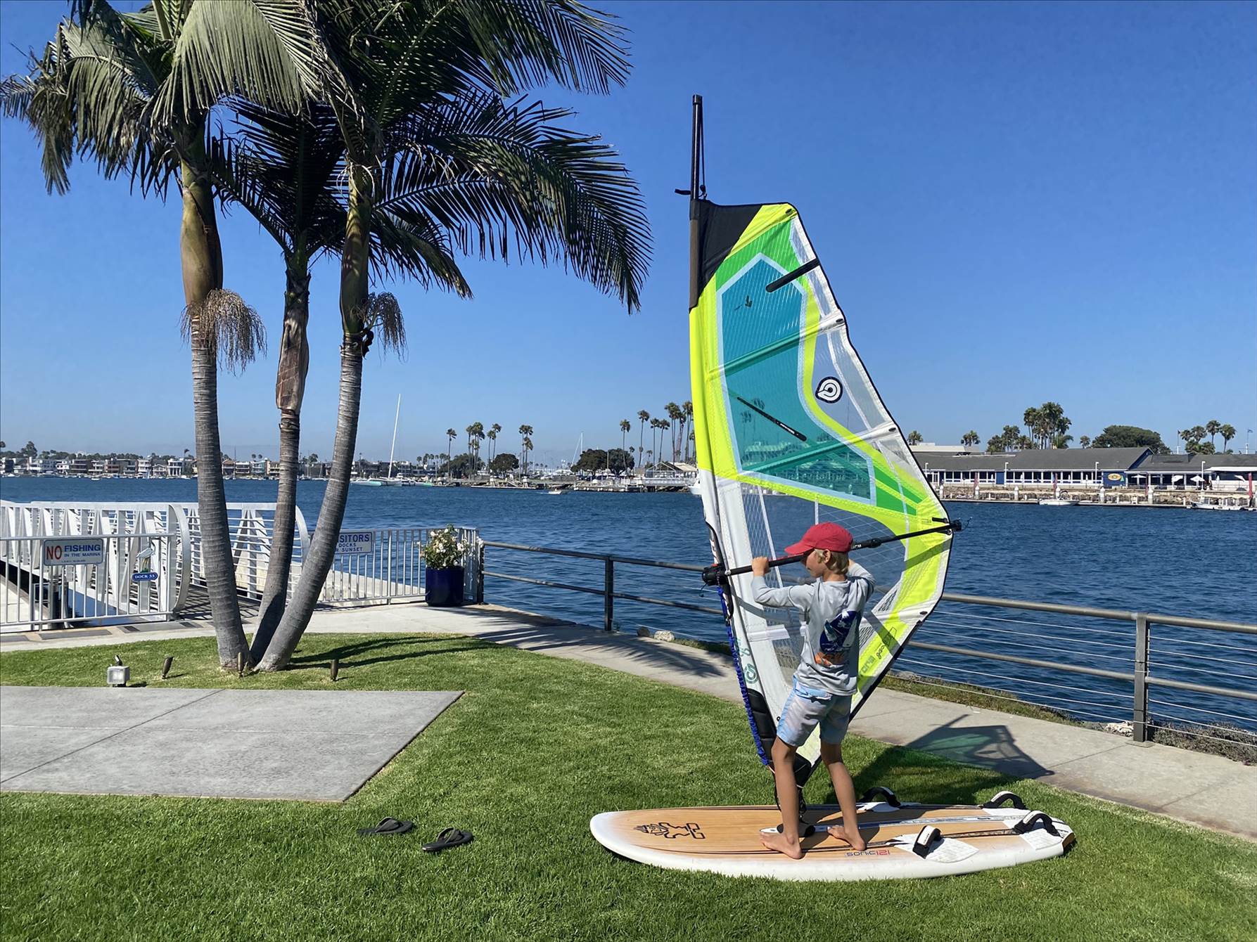 Learning windsurfing
