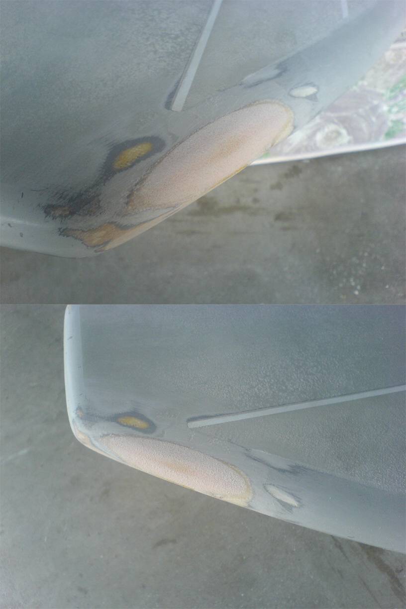Nose repair on fanatic slalom
