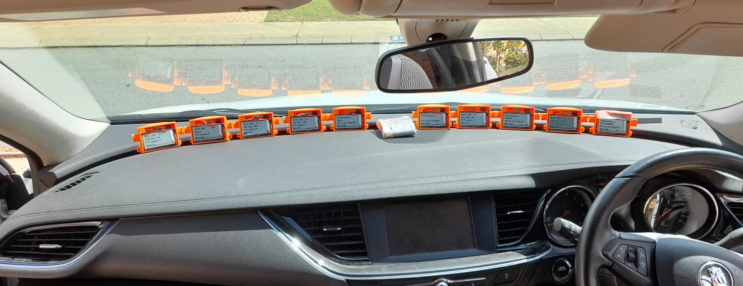 multi testing DIY loggers