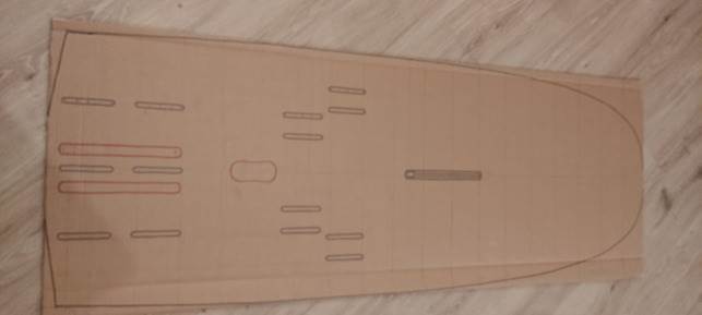 mock-up windfoil board