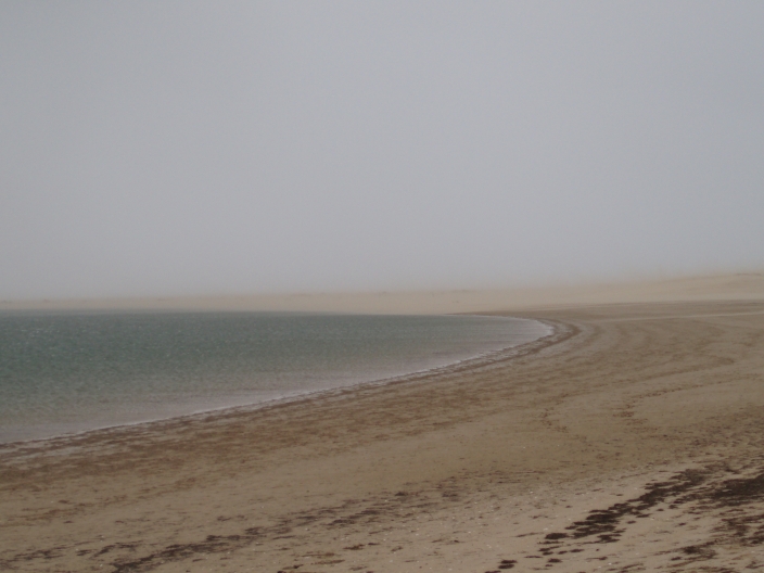 sand dunes lost on flying sand