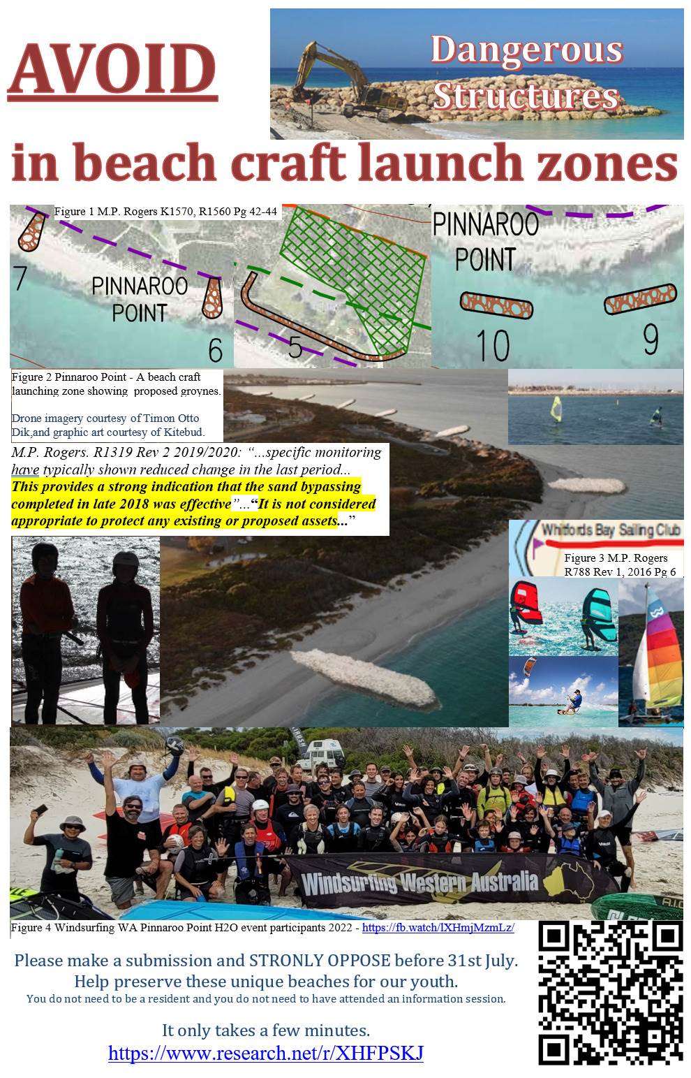 Avoid dangerous structures in the beach-craft launching zone