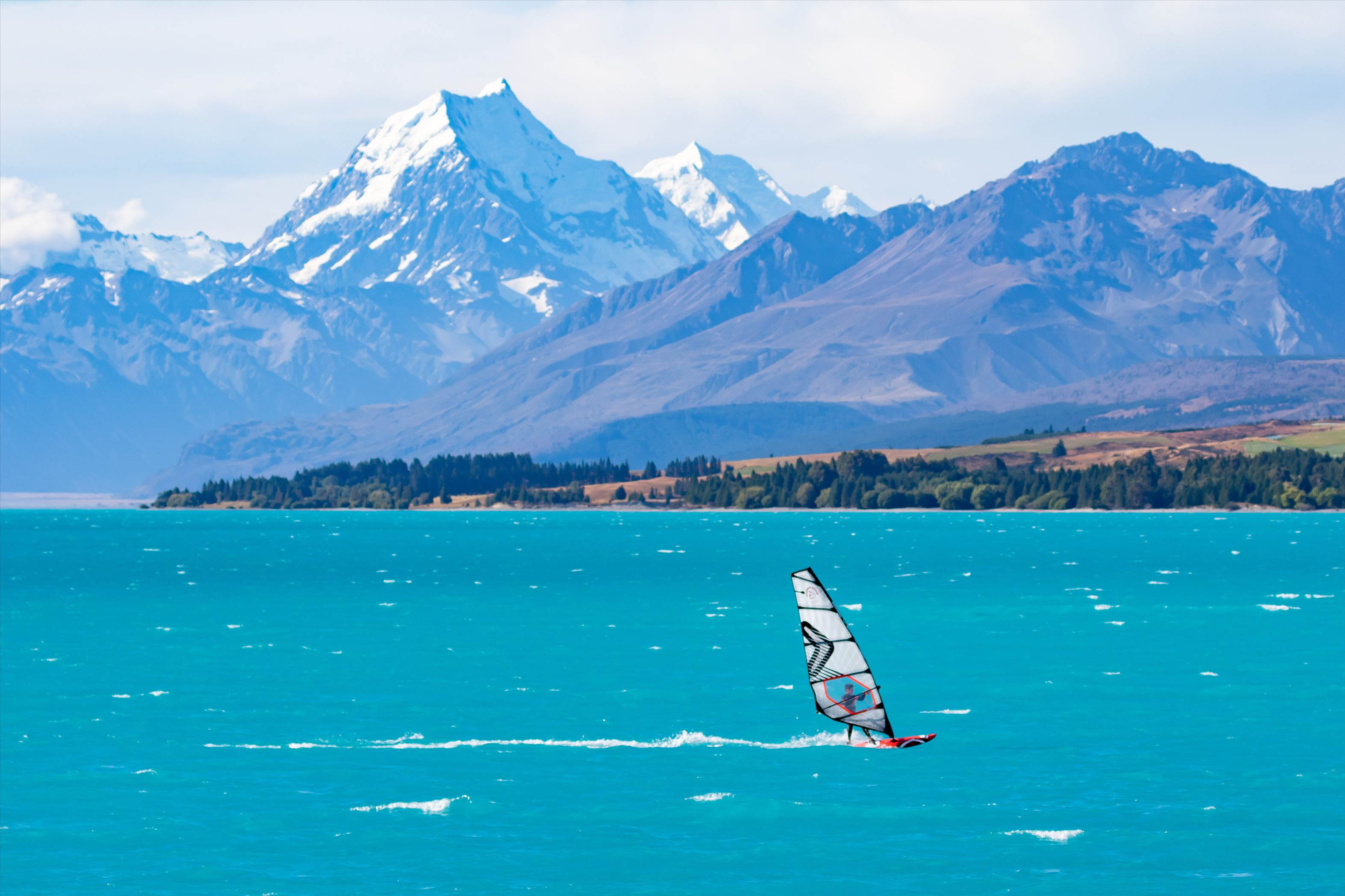 Sailing Lake Pukaki