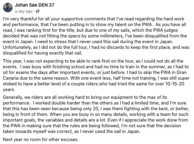 Soe statement
