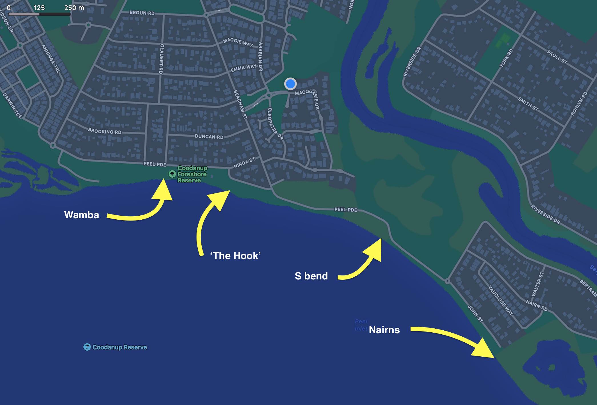 Coodanup Launch Spots