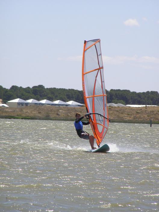 Me windsurfing on the 10th of January 2007