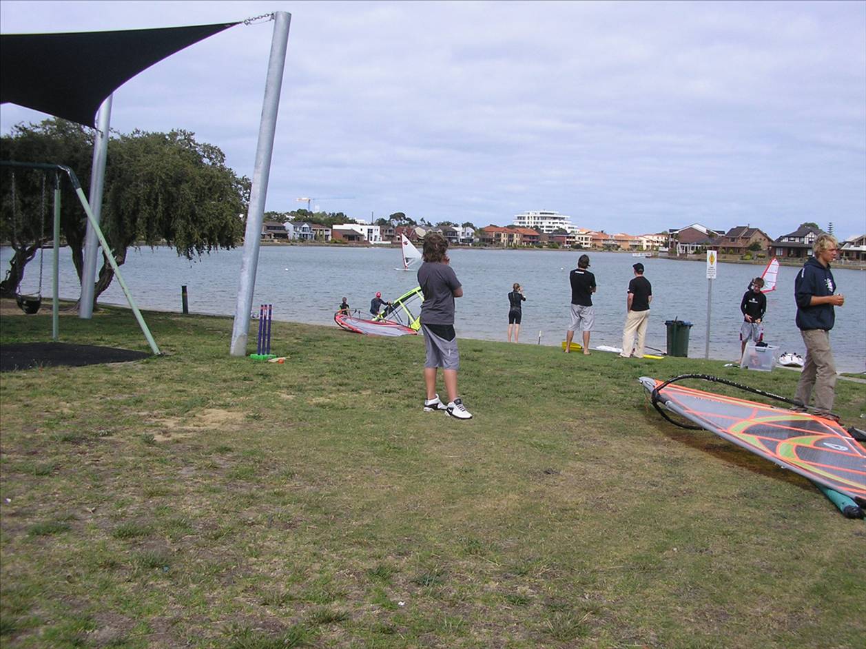 Family Day at West LAkes - not a wave in sight