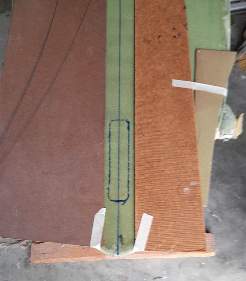 Finbox hole marked