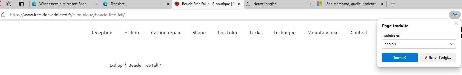 Translate in Edge