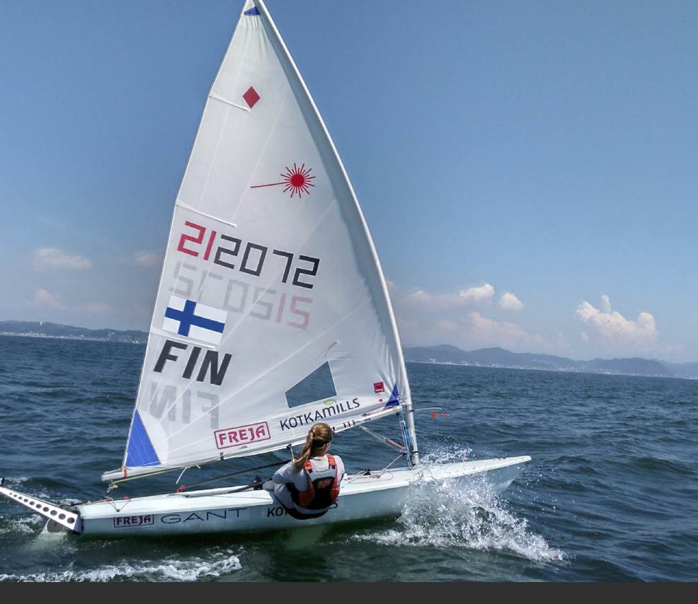 Laser dinghy sail