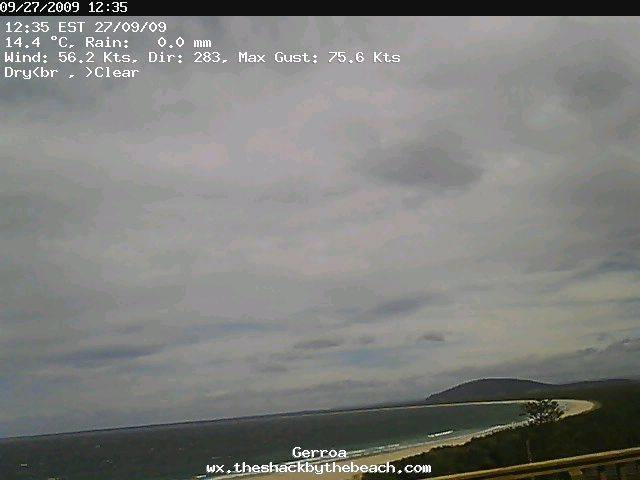 76 knots @ Gerroa!