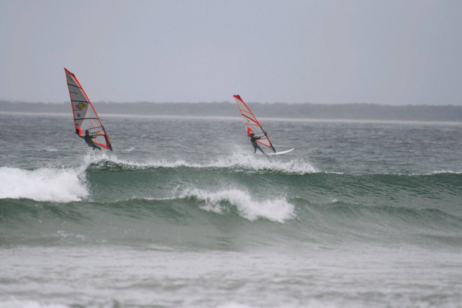 alex age 8,first time wave sailing with dad