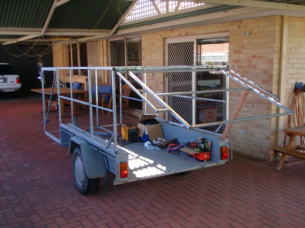 Trailer frame nears completion