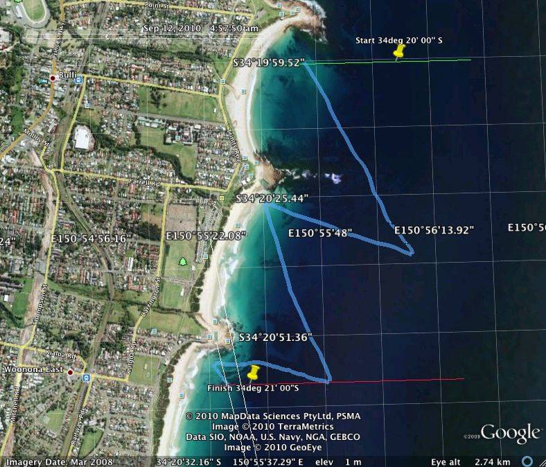 GPS downwind