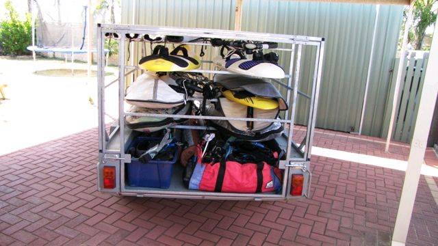Naked trailer: frame built next step to clad it