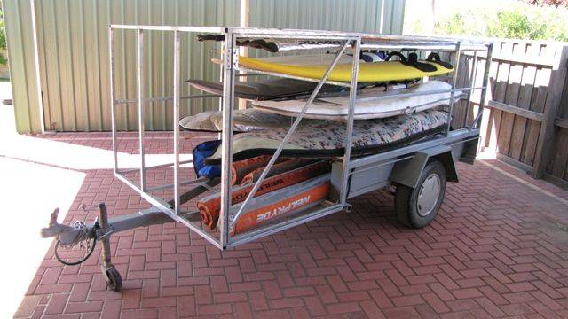 Naked trailer: frame built next step to clad it