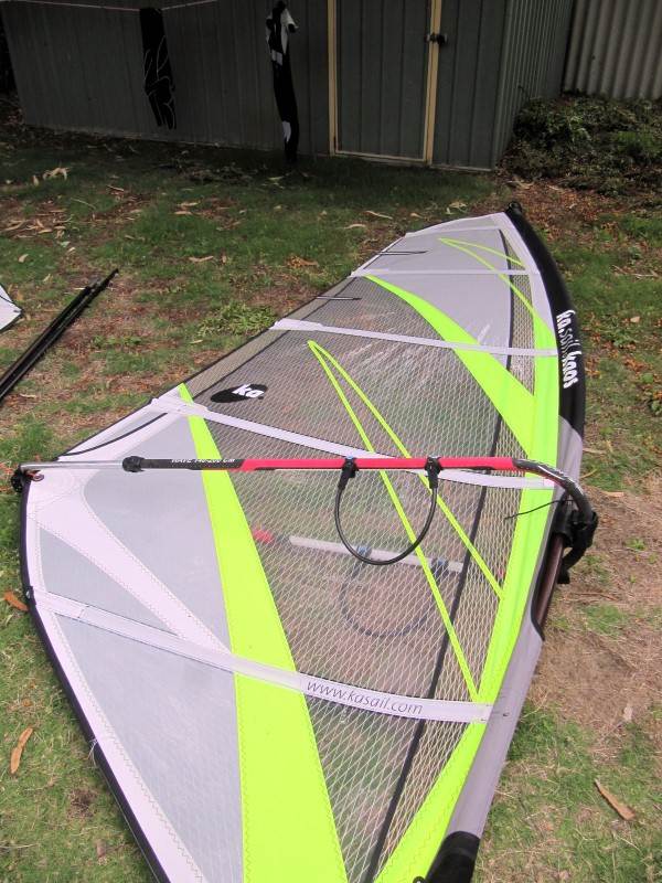 4.7 KA Kaos rigged on K3 Designs Battlestick 400 RDM mast