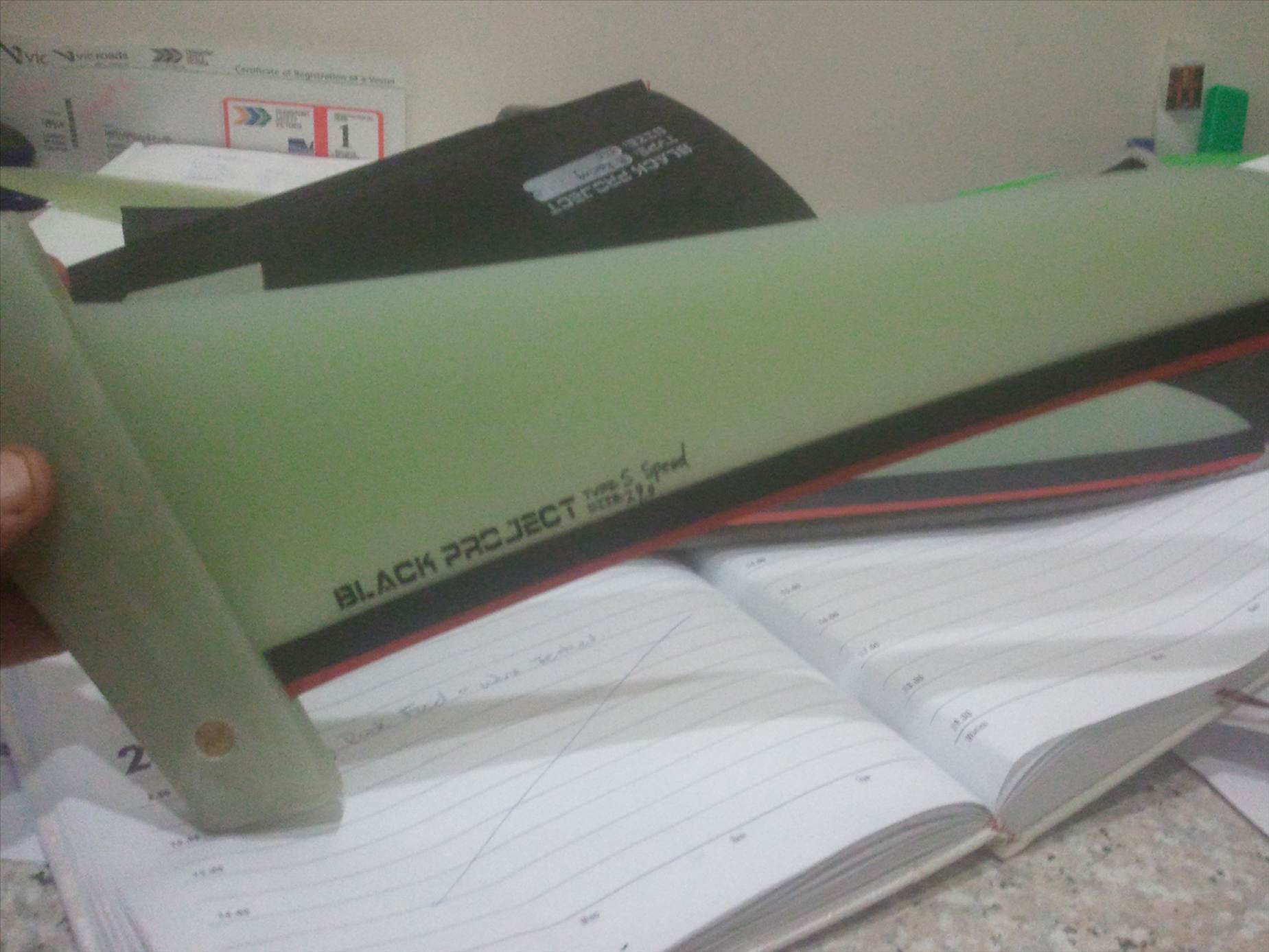 Black project fins