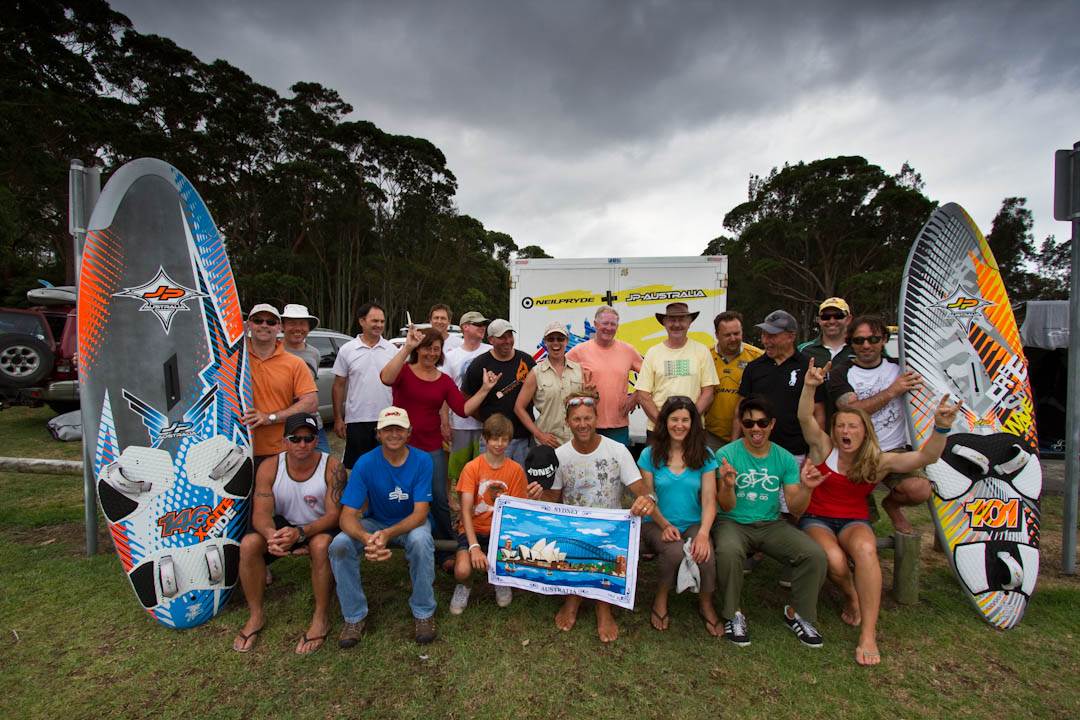 Aussies from the INtuition Windsurfing courses, January 2012