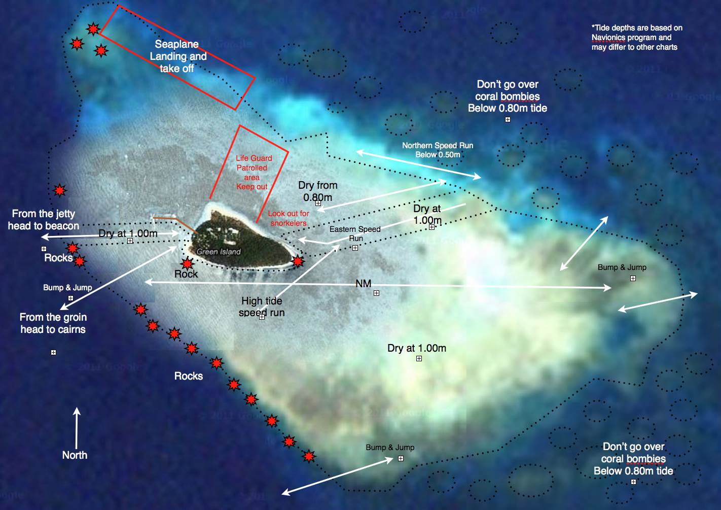 Green Island mud map