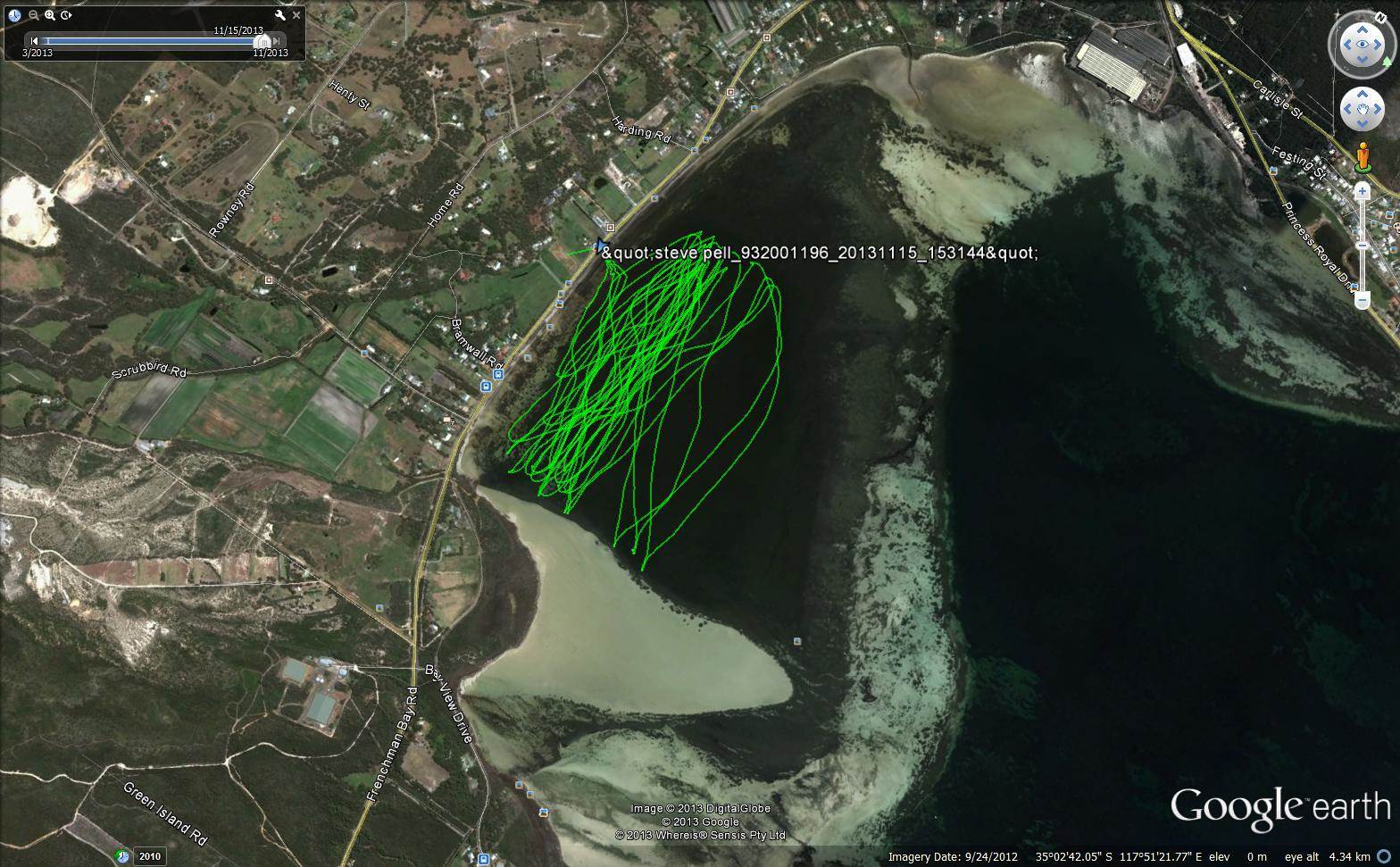GE image low tide
