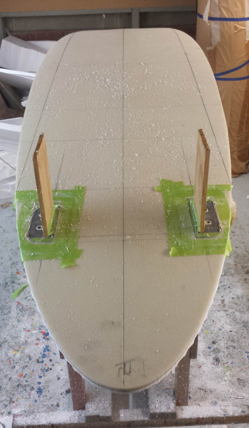 Slot boxes are fitted