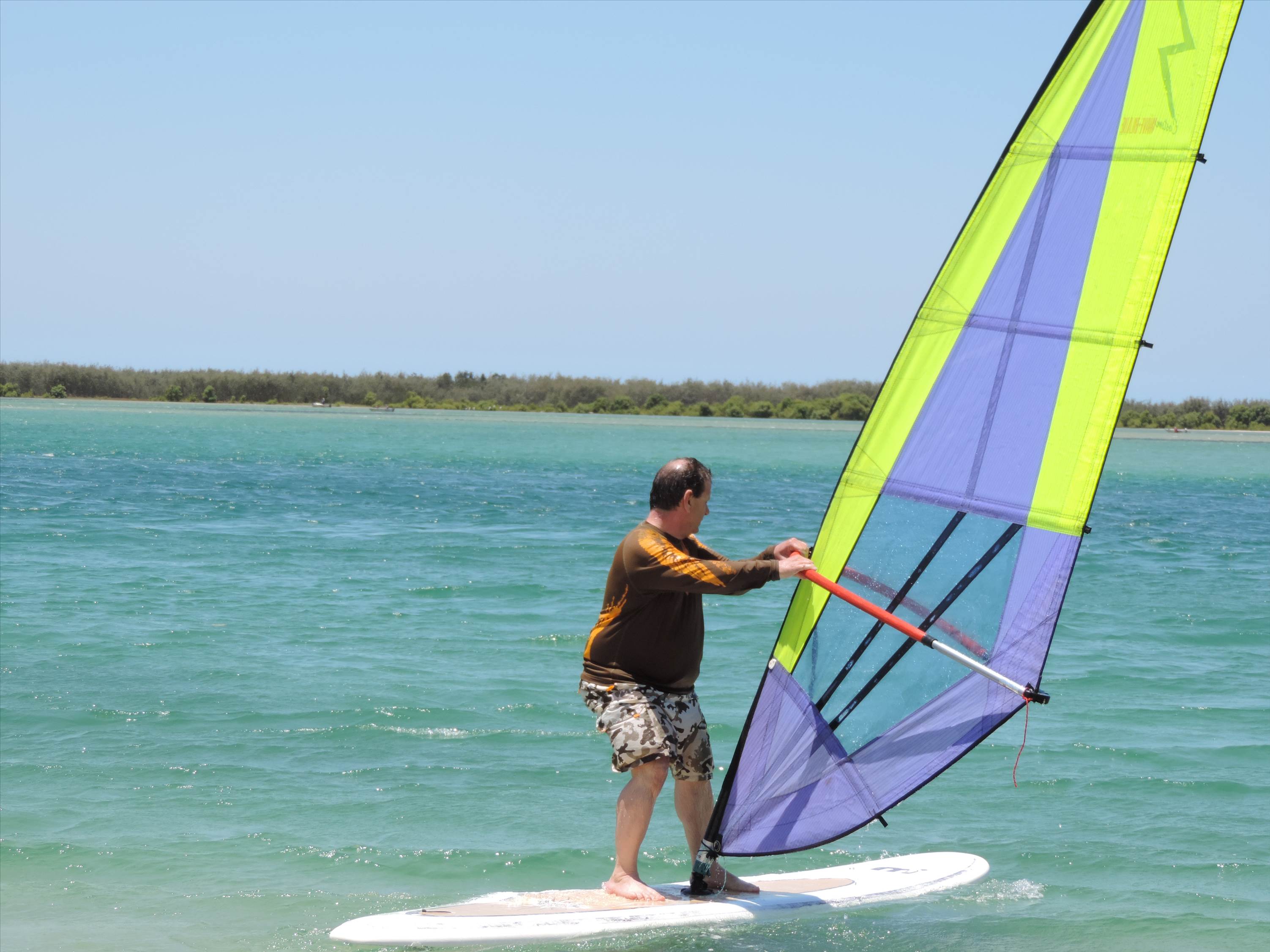 First day on a windsurfer 9-11-2013