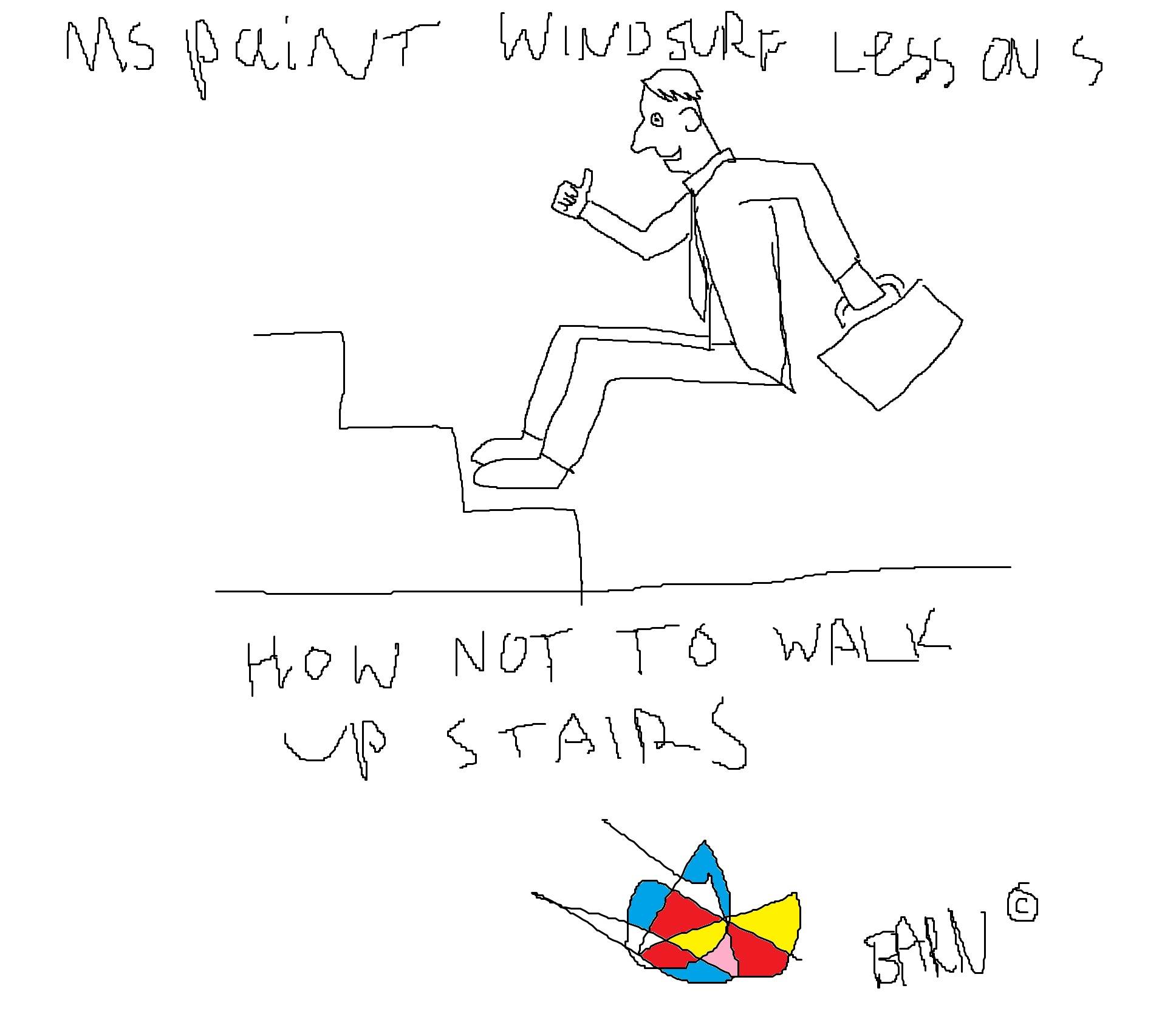 Walking up stairs