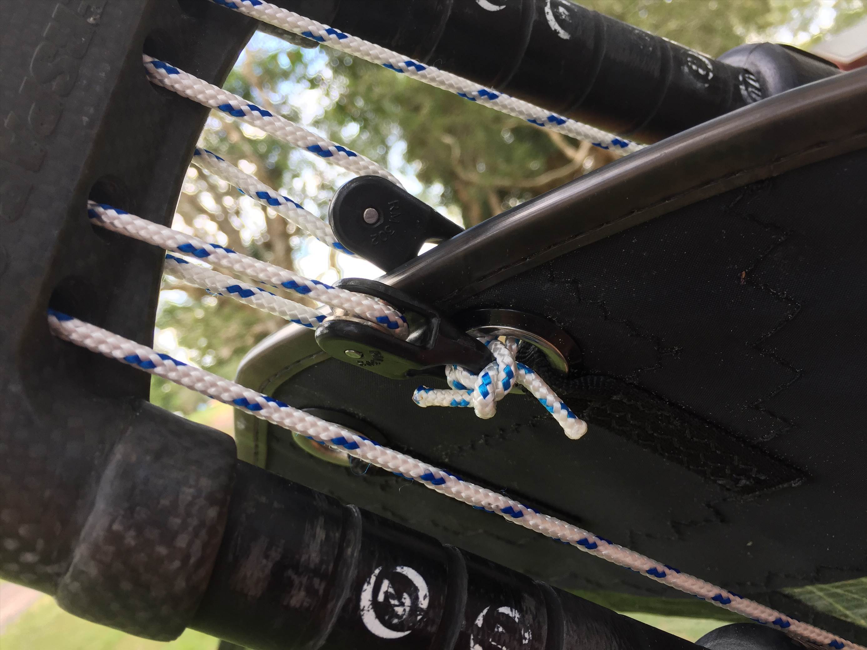 Out haul pulleys