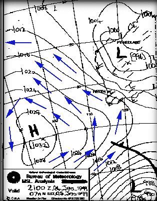 Wind Direction Synoptic Chart