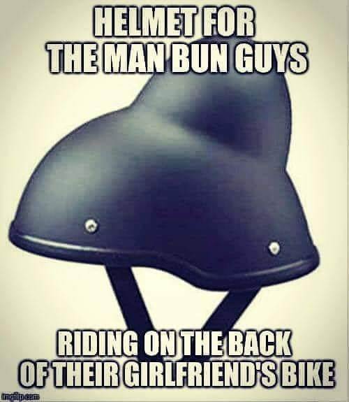 Other man bun helmet